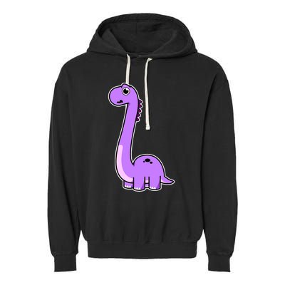 Cute Brontosaurus Dinosaur Tee - Purple Dino Adult and Garment-Dyed Fleece Hoodie