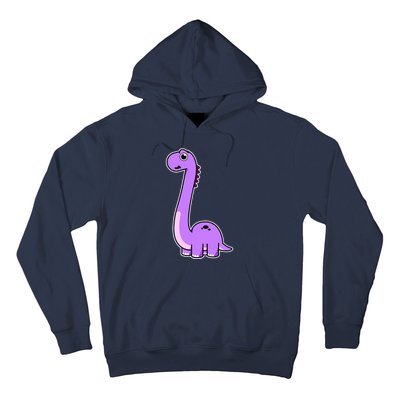 Cute Brontosaurus Dinosaur Tee - Purple Dino Adult and Hoodie