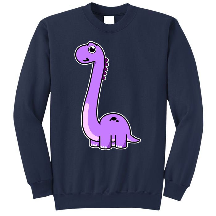 Cute Brontosaurus Dinosaur Tee - Purple Dino Adult and Sweatshirt