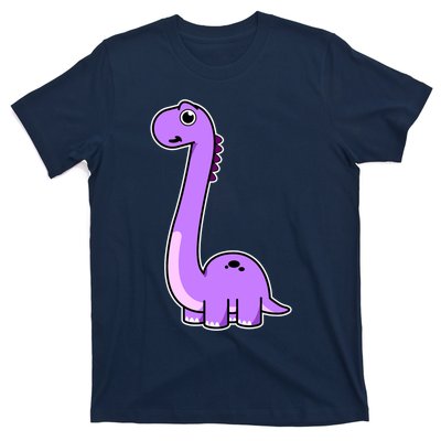 Cute Brontosaurus Dinosaur Tee - Purple Dino Adult and T-Shirt