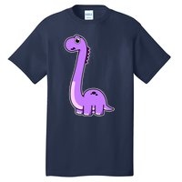 Cute Brontosaurus Dinosaur Tee - Purple Dino Adult and Tall T-Shirt