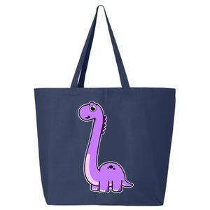 Cute Brontosaurus Dinosaur Tee - Purple Dino Adult and 25L Jumbo Tote