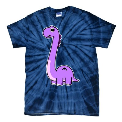 Cute Brontosaurus Dinosaur Tee - Purple Dino Adult and Tie-Dye T-Shirt