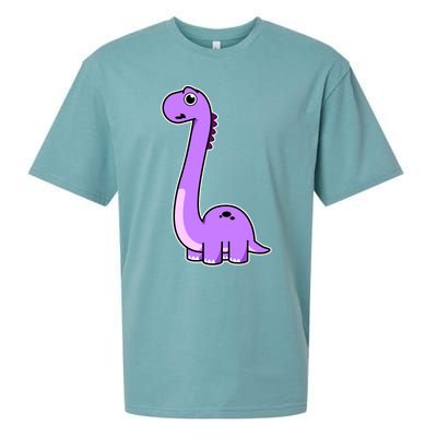 Cute Brontosaurus Dinosaur Tee - Purple Dino Adult and Sueded Cloud Jersey T-Shirt