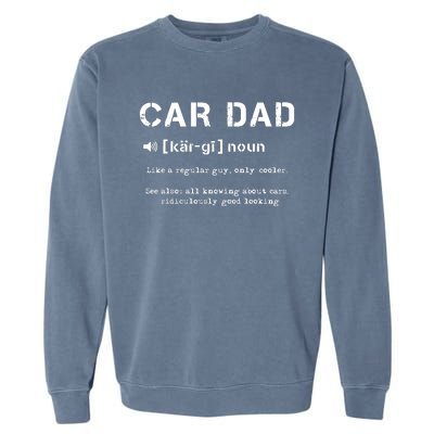 Cardad Best Dad Ever Car Racing Speedway Race Track Garment-Dyed Sweatshirt