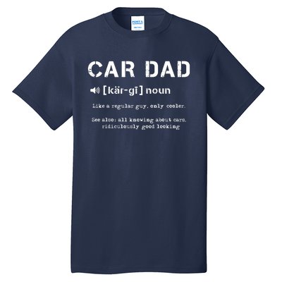 Cardad Best Dad Ever Car Racing Speedway Race Track Tall T-Shirt