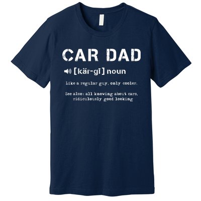 Cardad Best Dad Ever Car Racing Speedway Race Track Premium T-Shirt