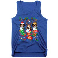 Cute Beagle Dog Puppy Christmas Socks Xmas Gift Tank Top