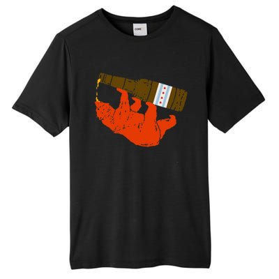 Chicago Beer Drinking Funny Drunk Orange Bear Tall Fusion ChromaSoft Performance T-Shirt