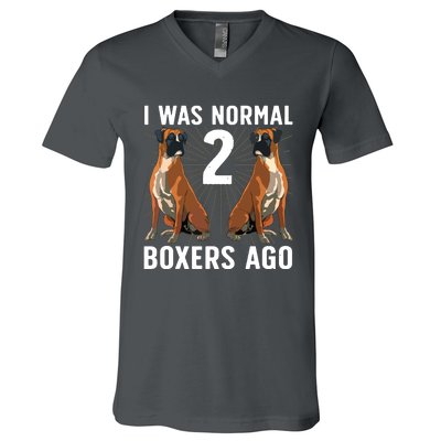 Cool Boxer Dog For Men Women Brindle Owner Trainer Dog Lover V-Neck T-Shirt