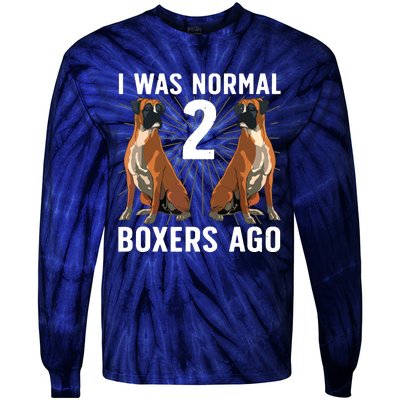 Cool Boxer Dog For Men Women Brindle Owner Trainer Dog Lover Tie-Dye Long Sleeve Shirt