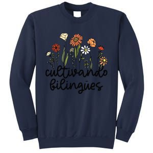 Cultivando Bilingues Dual Language Crew Bilingual Teacher Sweatshirt