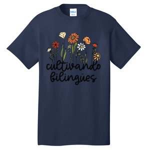 Cultivando Bilingues Dual Language Crew Bilingual Teacher Tall T-Shirt