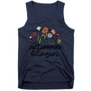 Cultivando Bilingues Dual Language Crew Bilingual Teacher Tank Top