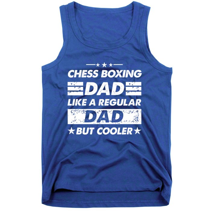 Chess Boxing Dad Like A Regular Dad Funny Chess Boxing Gift Tank Top