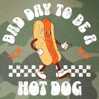 Checkered Bad Day To Be A Hot Dog 4th Of July Legacy Tie Dye Trucker Hat