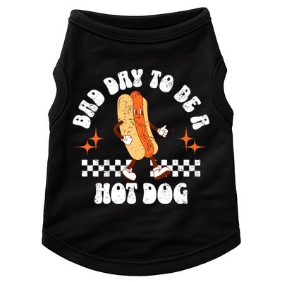 Checkered Bad Day To Be A Hot Dog 4th Of July Doggie Tank
