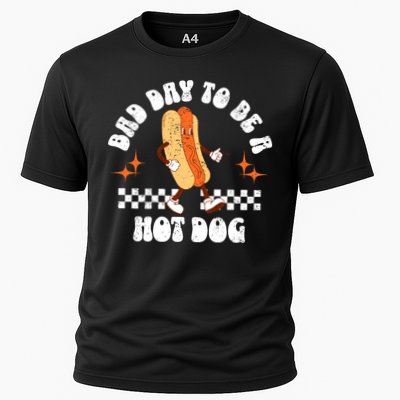 Checkered Bad Day To Be A Hot Dog 4th Of July Performance Shirt