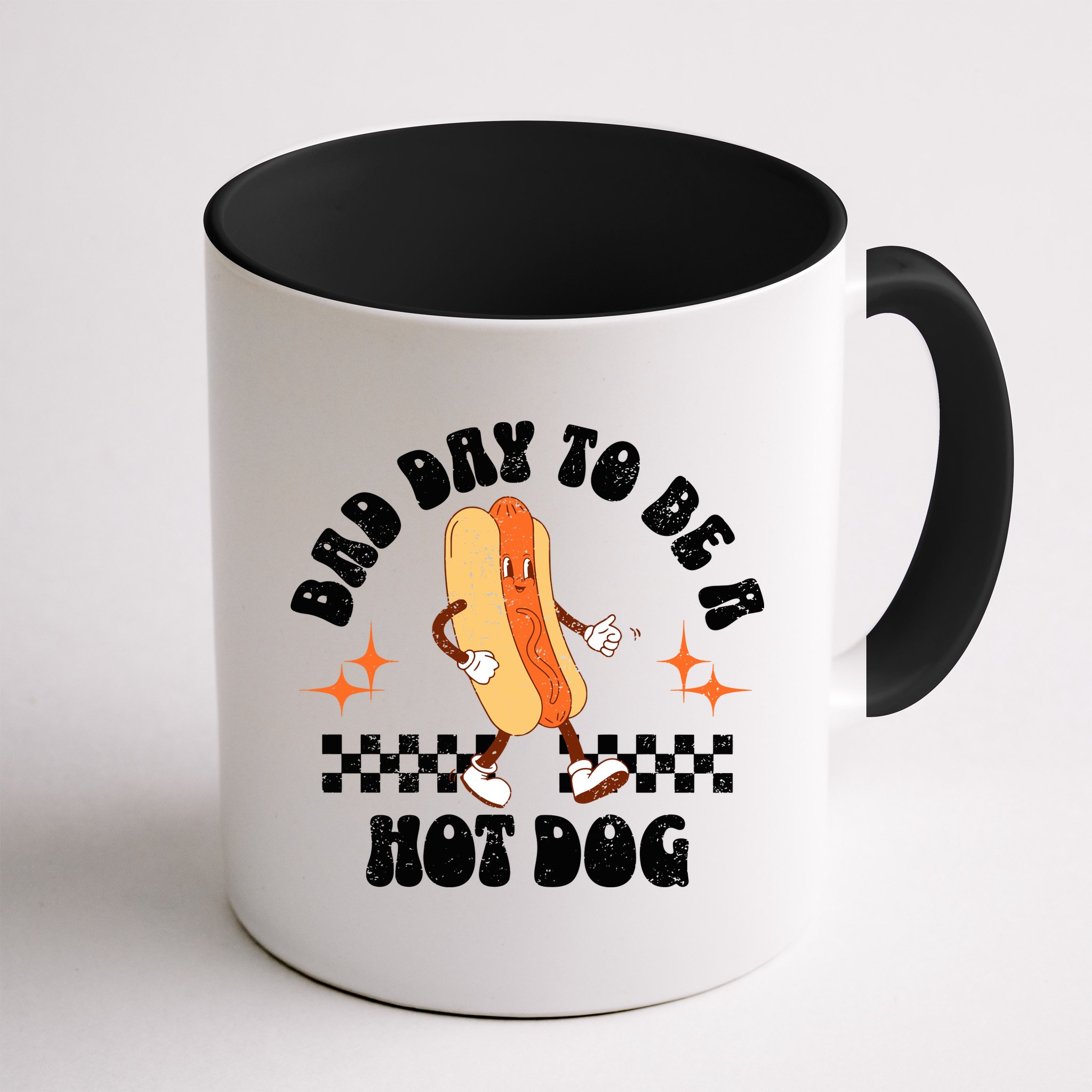 Checkered Bad Day To Be A Hot Dog 4th Of July Mug