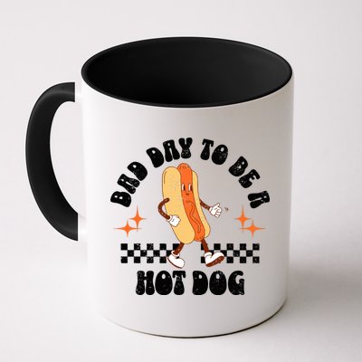 Checkered Bad Day To Be A Hot Dog 4th Of July Mug