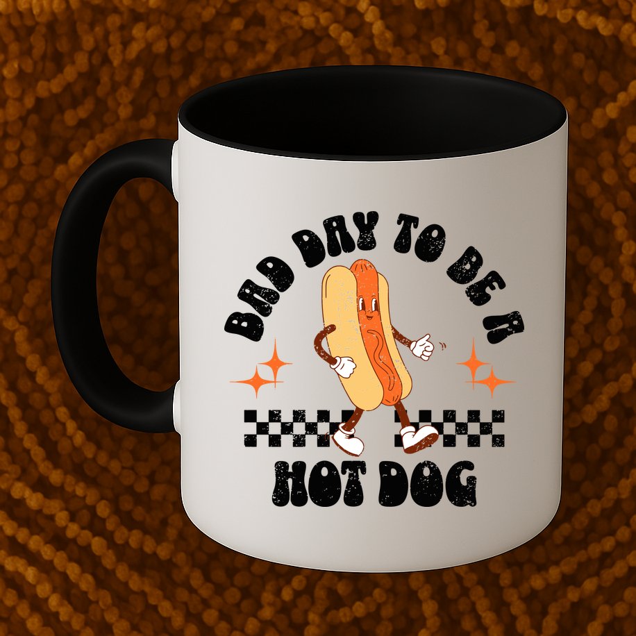 Checkered Bad Day To Be A Hot Dog 4th Of July Mug
