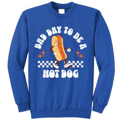Checkered Bad Day To Be A Hot Dog 4th Of July Sweatshirt