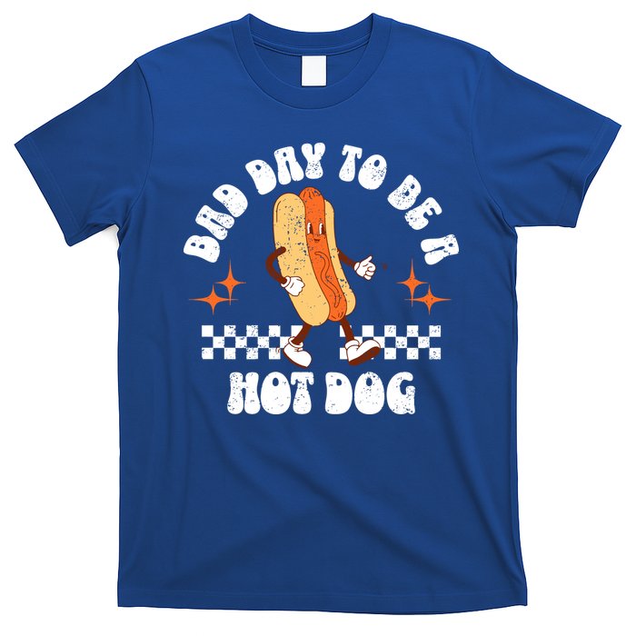 Checkered Bad Day To Be A Hot Dog 4th Of July T-Shirt