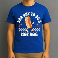 Checkered Bad Day To Be A Hot Dog 4th Of July T-Shirt