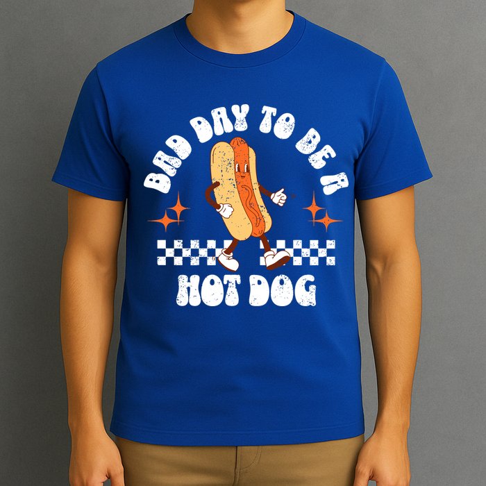 Checkered Bad Day To Be A Hot Dog 4th Of July T-Shirt