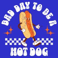 Checkered Bad Day To Be A Hot Dog 4th Of July T-Shirt