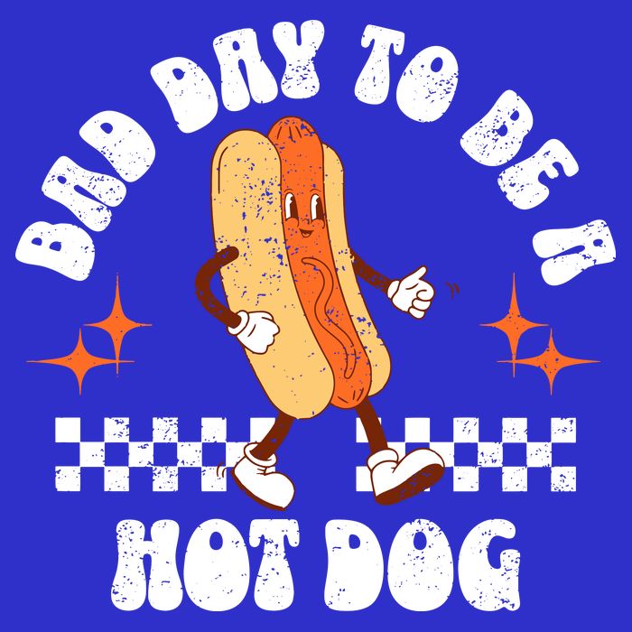 Checkered Bad Day To Be A Hot Dog 4th Of July T-Shirt