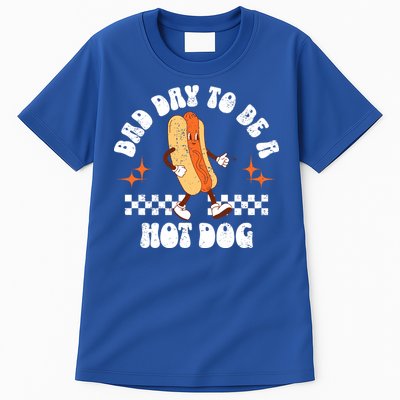 Checkered Bad Day To Be A Hot Dog 4th Of July Tall T-Shirt