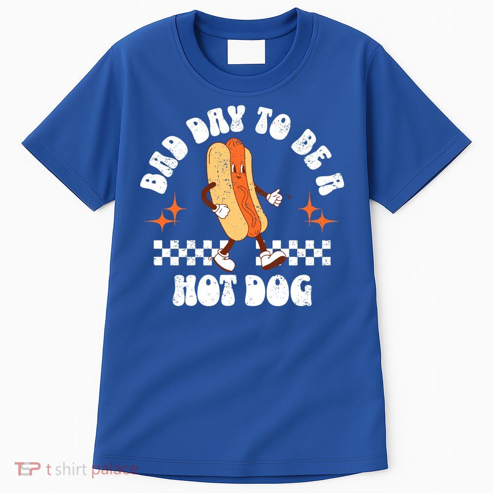 Checkered Bad Day To Be A Hot Dog 4th Of July Tall T-Shirt