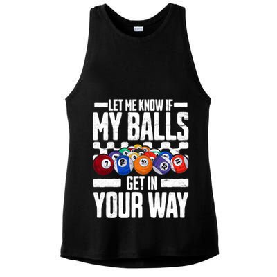 Cool Billiards Design Funny Billiard Pool Player Gift Ladies PosiCharge Tri-Blend Wicking Tank