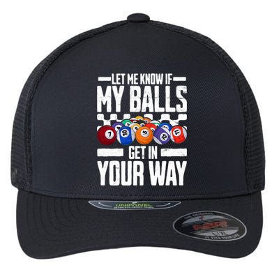 Cool Billiards Design Funny Billiard Pool Player Gift Flexfit Unipanel Trucker Cap