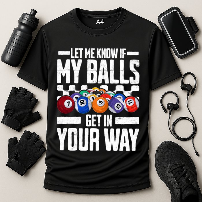 Cool Billiards Design Funny Billiard Pool Player Gift Performance Shirt