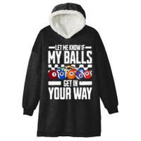 Cool Billiards Design Funny Billiard Pool Player Gift Hooded Wearable Blanket