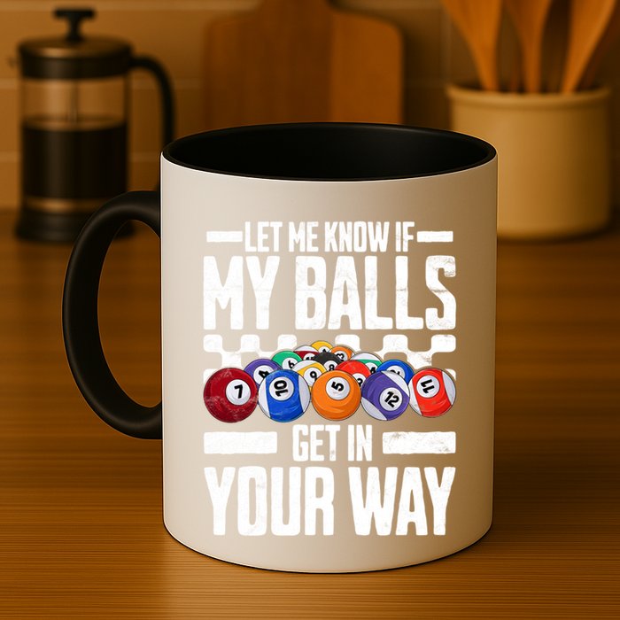 Cool Billiards Design Funny Billiard Pool Player Gift Mug