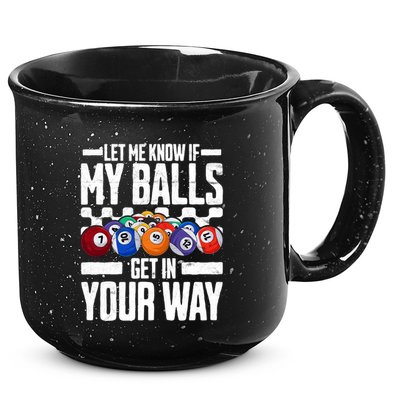 Cool Billiards Design Funny Billiard Pool Player Gift 15oz Campfire Ceramic Mug