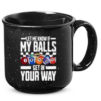 Cool Billiards Design Funny Billiard Pool Player Gift 15oz Campfire Ceramic Mug