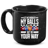 Cool Billiards Design Funny Billiard Pool Player Gift 15oz Campfire Ceramic Mug