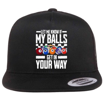 Cool Billiards Design Funny Billiard Pool Player Gift Flatbill Hat