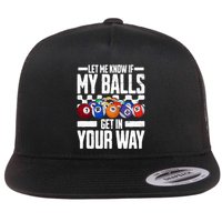 Cool Billiards Design Funny Billiard Pool Player Gift Flatbill Hat