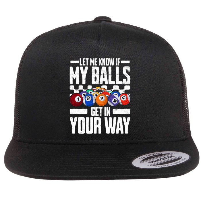 Cool Billiards Design Funny Billiard Pool Player Gift Flatbill Hat