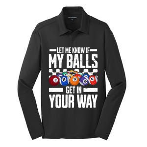 Cool Billiards Design Funny Billiard Pool Player Gift Silk Touch Performance Long Sleeve Polo