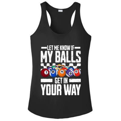 Cool Billiards Design Funny Billiard Pool Player Gift Ladies PosiCharge Competitor Racerback Tank