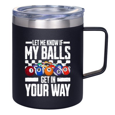 Cool Billiards Design Funny Billiard Pool Player Gift 12oz Stainless Steel Coffee Mug