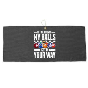 Cool Billiards Design Funny Billiard Pool Player Gift Large Microfiber Waffle Golf Towel