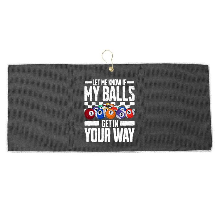Cool Billiards Design Funny Billiard Pool Player Gift Large Microfiber Waffle Golf Towel