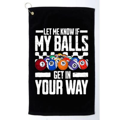 Cool Billiards Design Funny Billiard Pool Player Gift Golf Towel